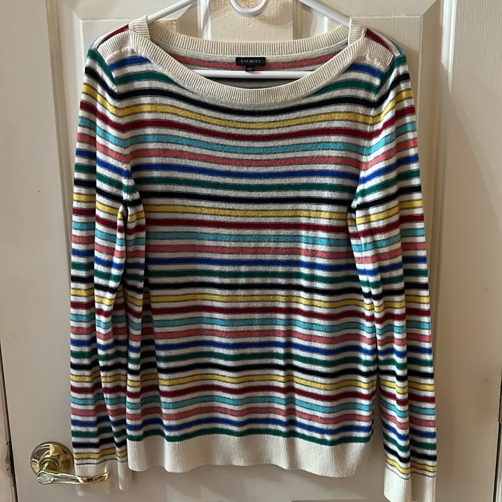 Talbots Rainbow Sweater